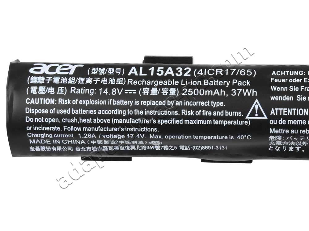 2500mAh 37Wh Batería Acer Extensa 2511 2511G