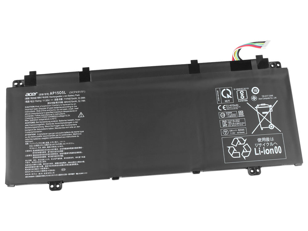 4670mAh 53.9Wh Batería Acer Predator Triton 700 PT715-51