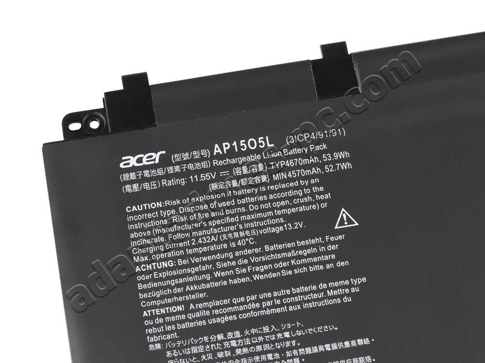 4670mAh 53.9Wh Batería Acer Predator Triton 700 PT715-51