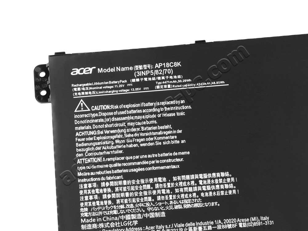 Original Batería Acer Aspire 5 A515-56-79N0 4471mAh 50.29Wh