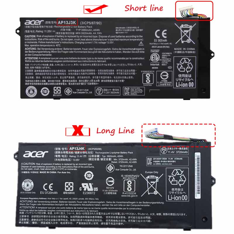 3990mAh 45Wh Batería Acer Chromebook 11 C732L
