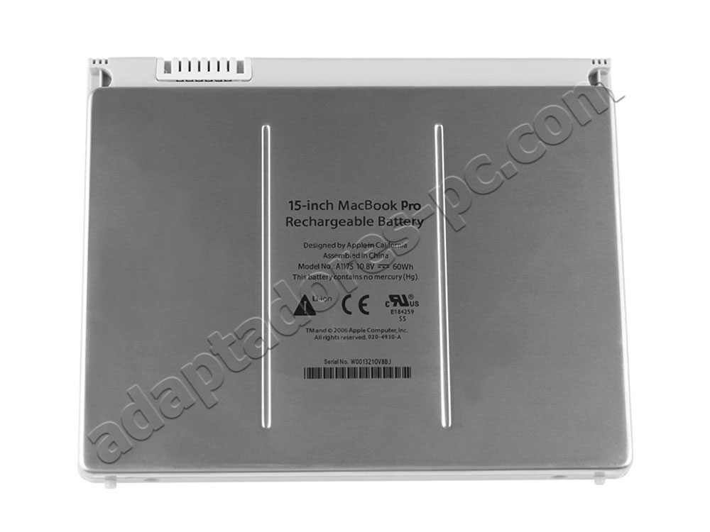 60Wh Batería Apple MacBook Pro 15 MB133*/A