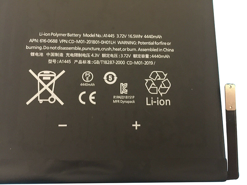 Batería Apple A1432 A1445 4440mAh 16.5Wh