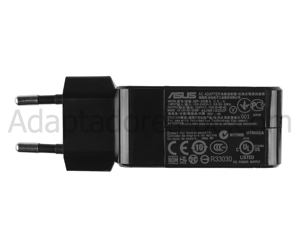 Original 33W Cargador Asus AD890M26(5.5mm*2.5mm) AC Adaptador