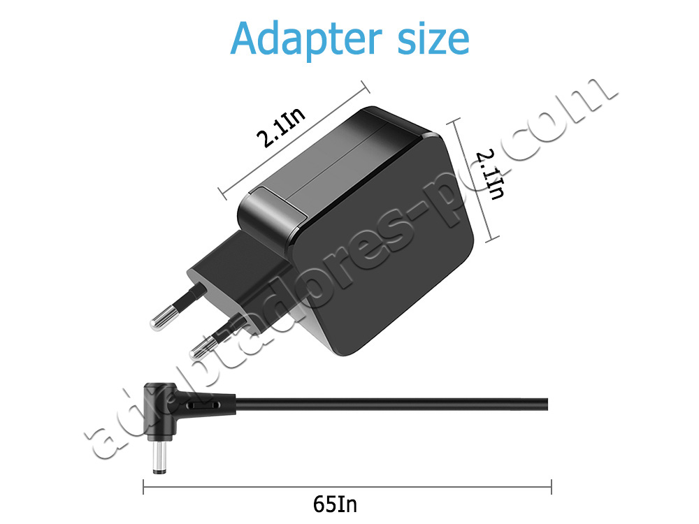 Original 33W AC Adaptador Cargador Asus VivoBook F200MA FX200CA