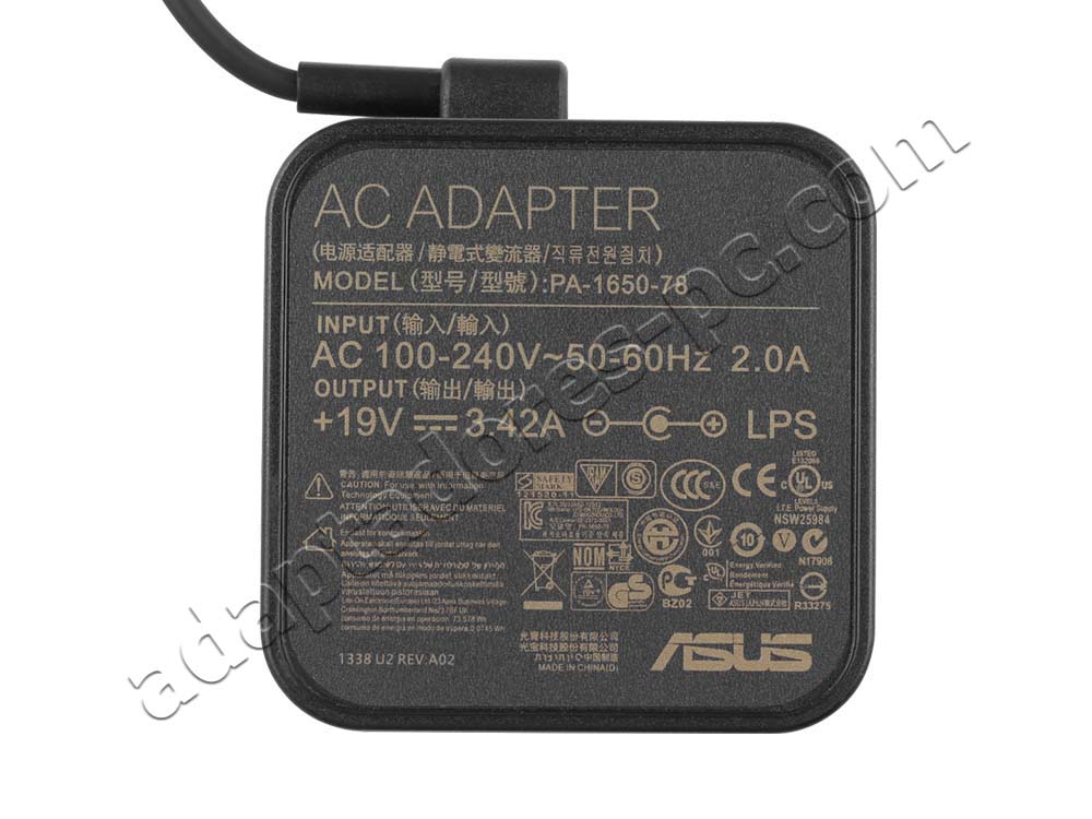 Original 65W Cargador Asus Vivobook 15 OLED X1505VA AC Adaptador + Cable