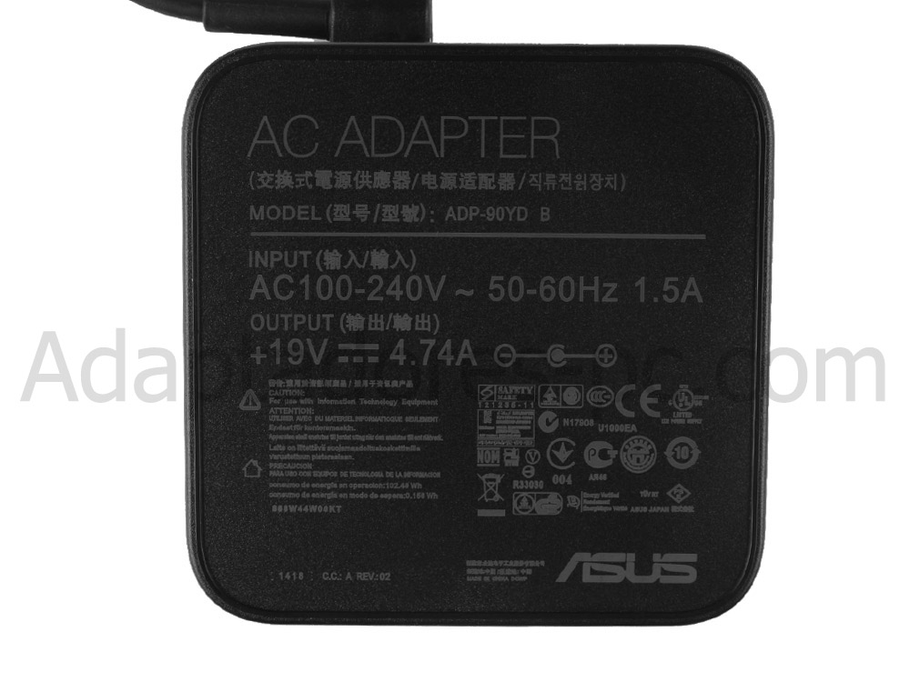 Original 90W Asus ADP-90YD D AC Adaptador Cargador + Cable