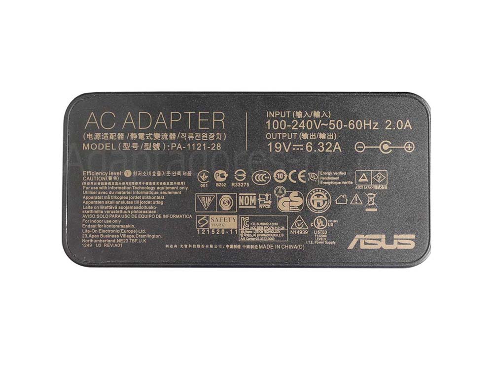 Original 120W AC Adaptador Cargador Asus ZenBook Pro UX501VW-FI020T