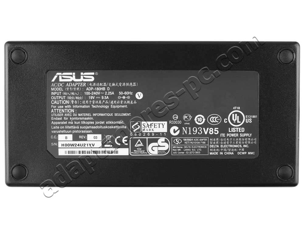 Original 180W AC Adaptador Cargador Asus 04G266009420 G55