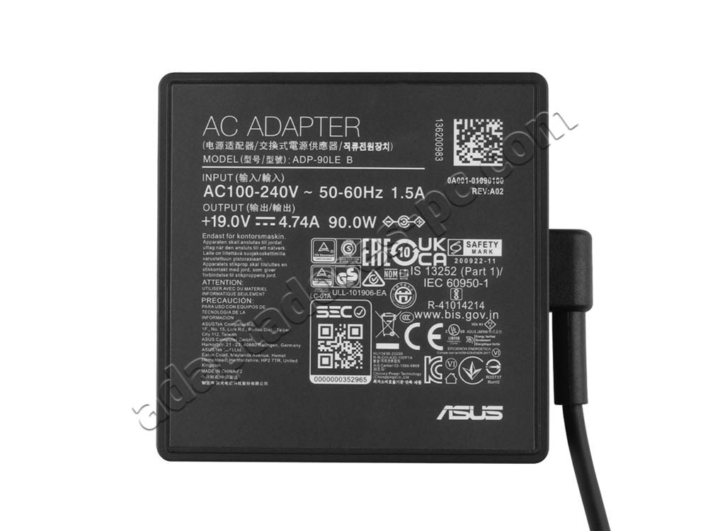 Original 90W Cargador Asus K53S-SX085 K53Sv AC Adaptador + Cable