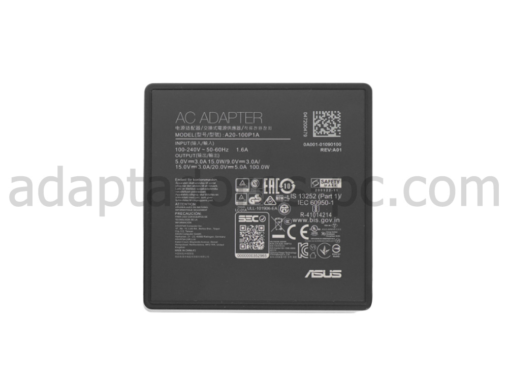 100W USB-C Cargador Acer Swift X SFX16-52G-74WS AC Adaptador + Cable