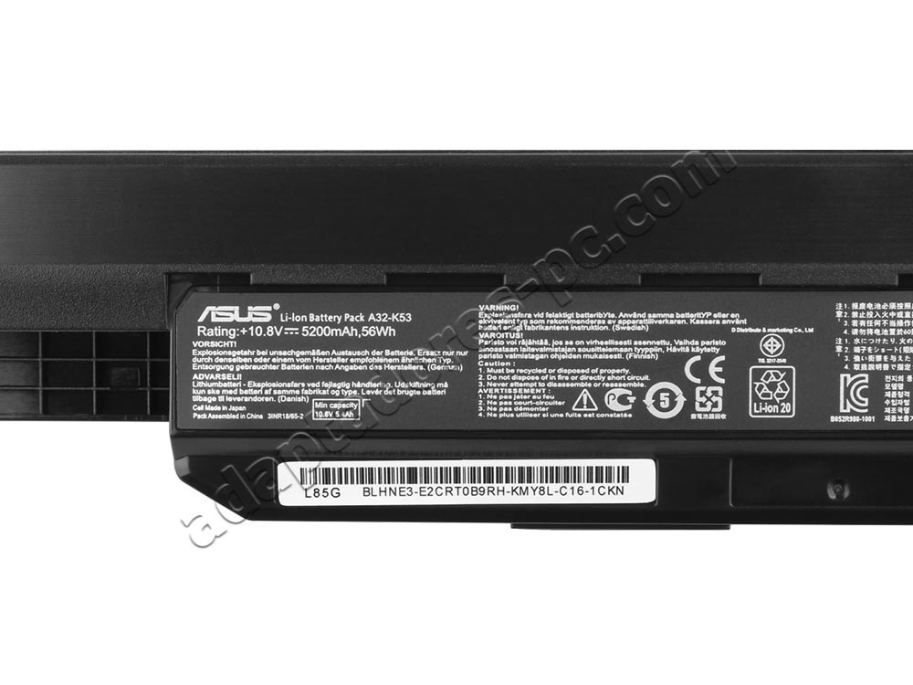 Original 5200mAh Batería Asus A53SV
