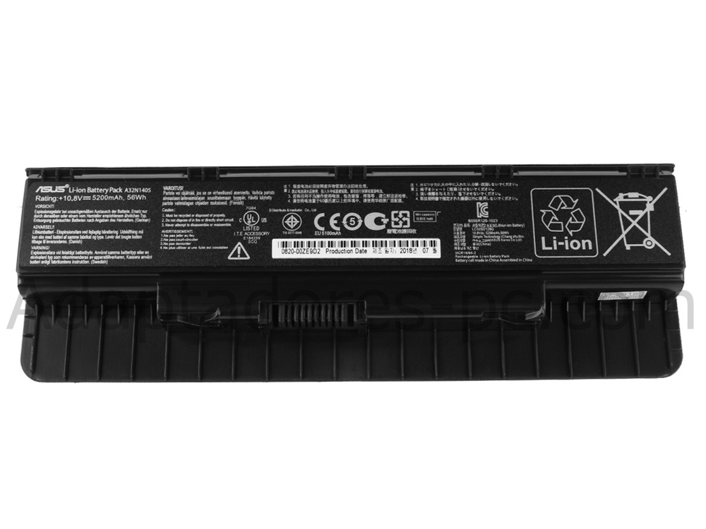 Batería Original Asus N751JX-T7024H 56Whr
