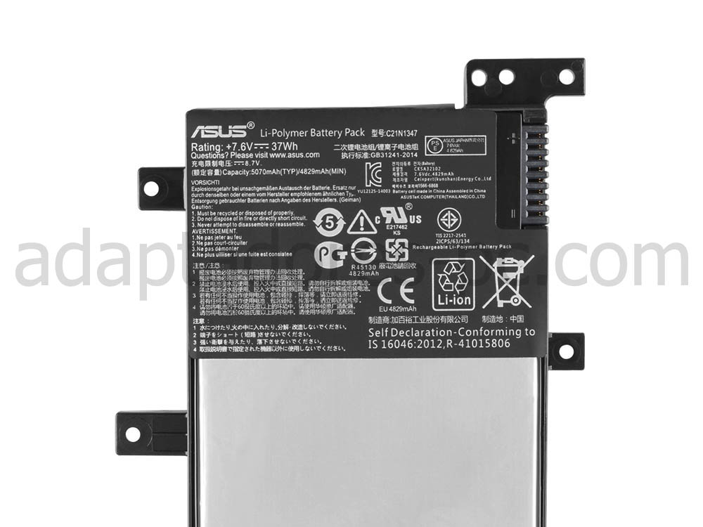 Batería Asus X554 X554LP X554LA X554LN 37Whr