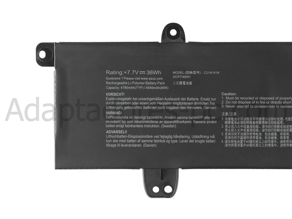 36Wh Asus VivoBook E402BA-FA041T E402BA-FA102T Original Batería