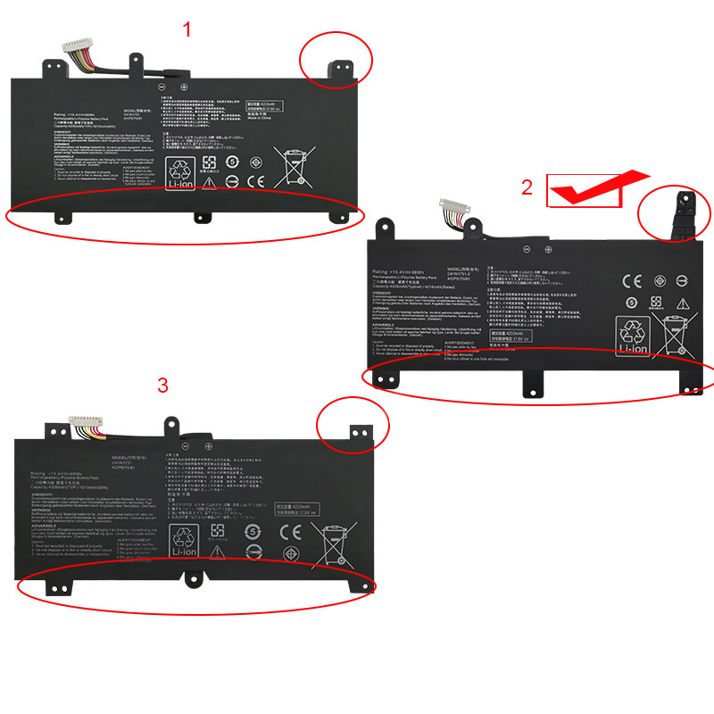 Original Batería Asus C41N1731-2 4335mAh 66Wh