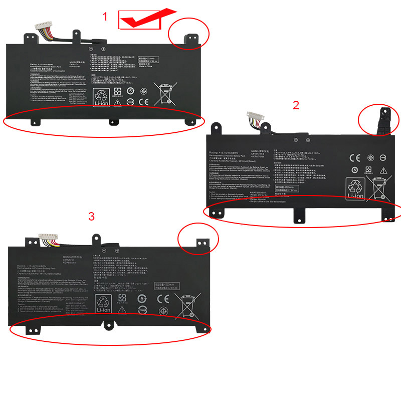 Original Batería Asus C41N1731 4335mAh 66Wh
