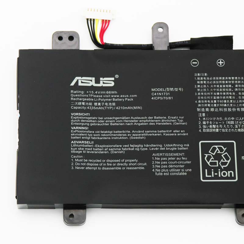 Original Batería Asus C41N1731 4335mAh 66Wh
