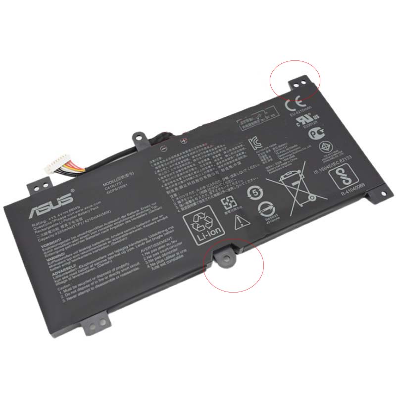 Original Batería Asus C41N1731 0B200-02940000 66Wh 4335mAh