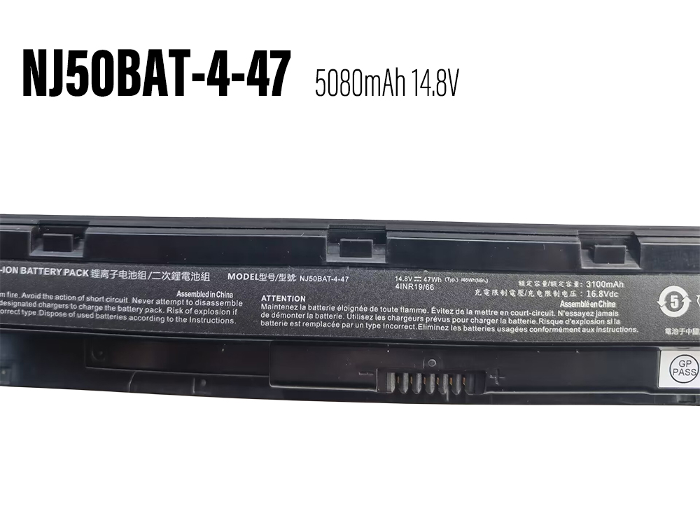 Batería Clevo NJ50BAT-4-47 5080mAh 47Wh