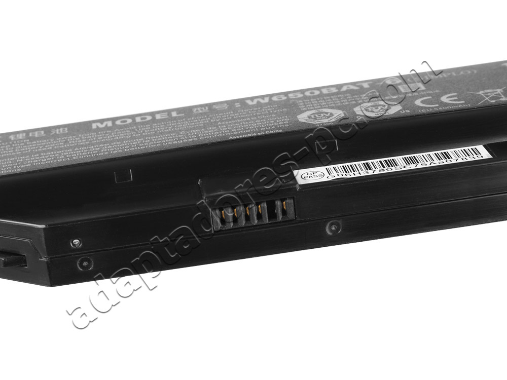 5600mAh 62.16Wh Batería Clevo 6-87-W650S-4D7A4