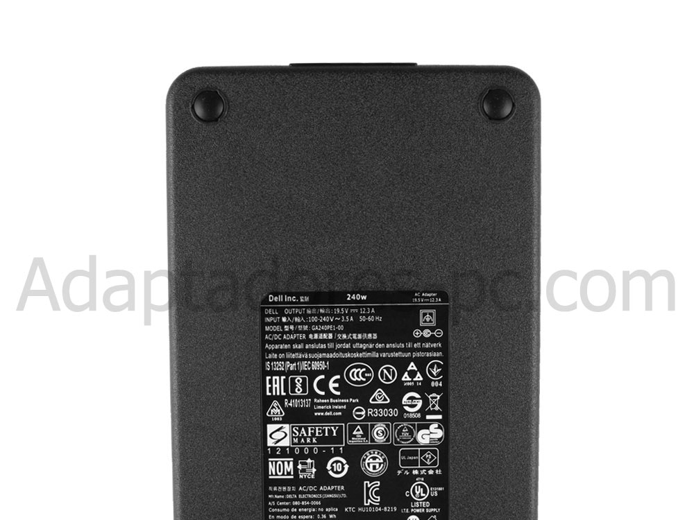 240W Dell 0Y044M Original AC Adaptador Cargador