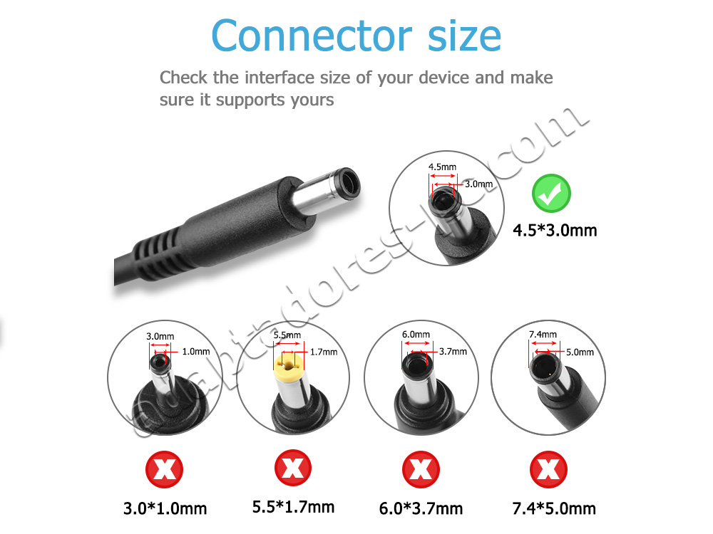 45W Dell Inspiron 5767 P32E001 Original AC Adaptador Cargador
