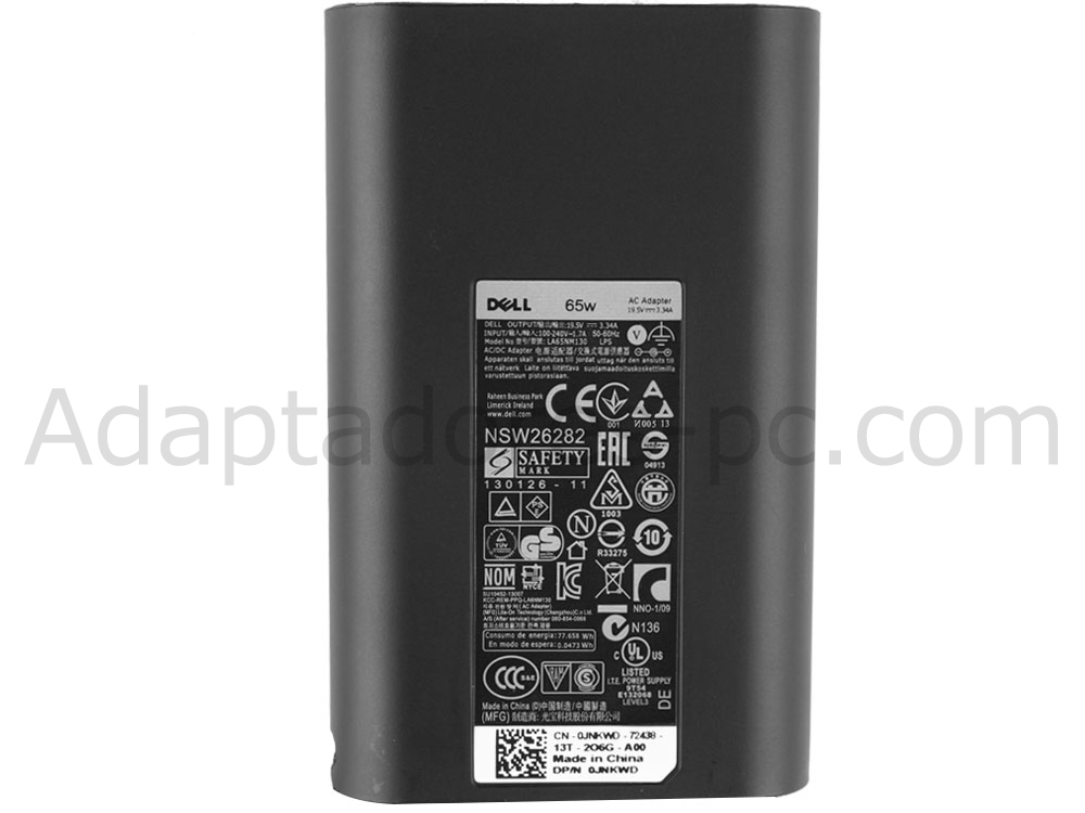 Original 65W Dell Inspiron Zino HD 400 AC Adaptador Cargador + Cable