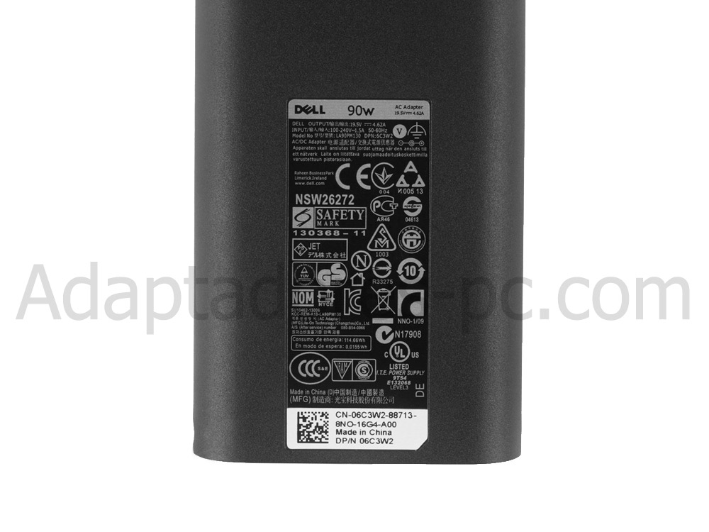 Original 90W AC Adaptador Cargador Dell Inspiron 1420