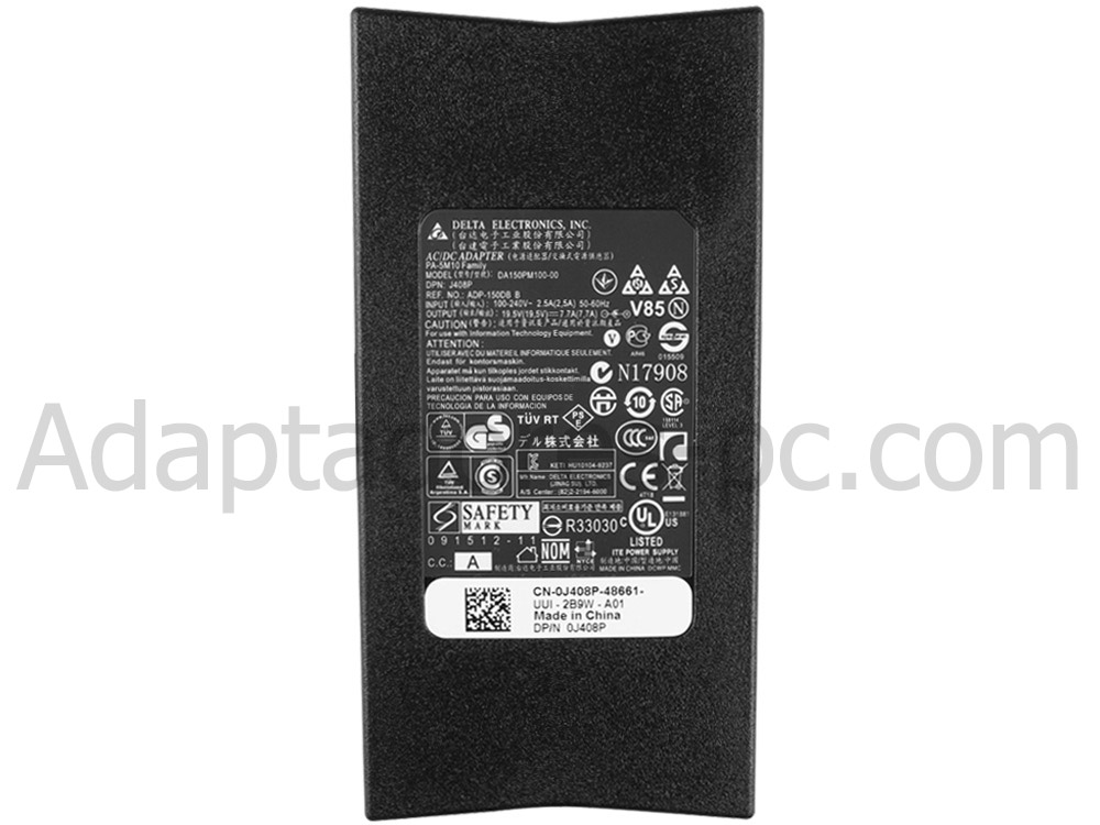 150W Dell 310-8537 Original AC Adaptador Cargador