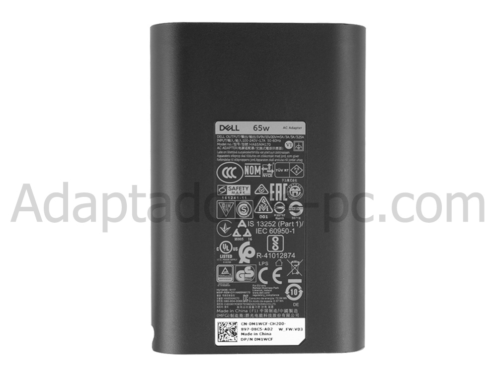 65W USB-C Adaptador Cargador Dell 02YKOF
