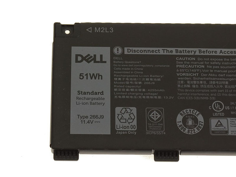 Original Batería Dell G3 15 3590 P89F P89F001 4255mAh 51Wh