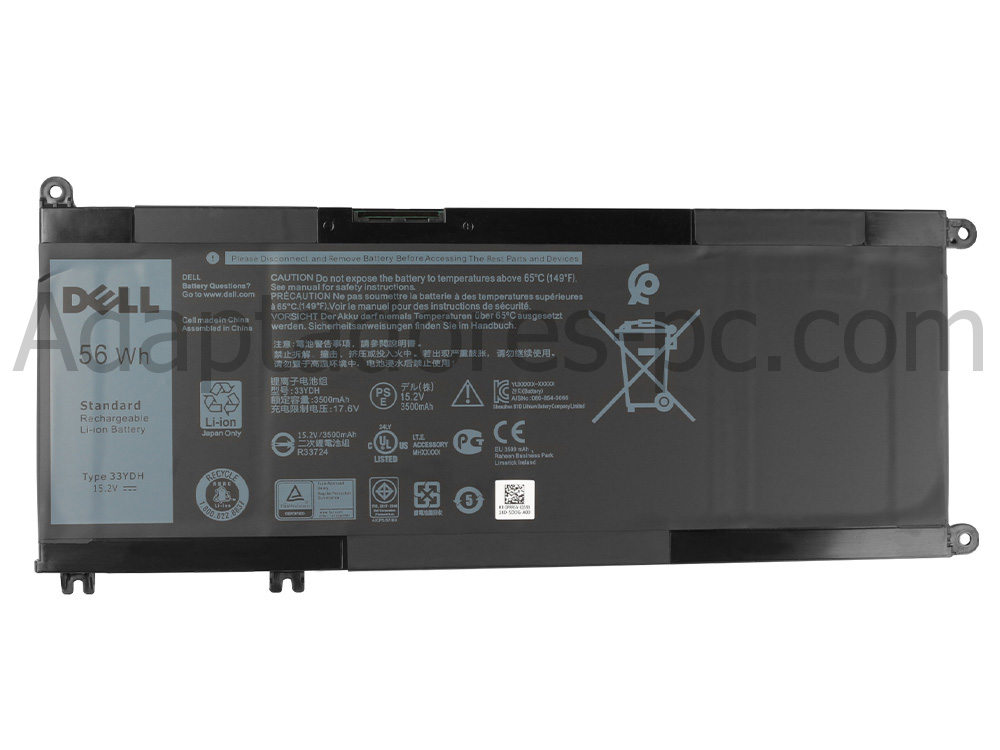56Wh Original Batería Dell G5 15 5587 P72F002