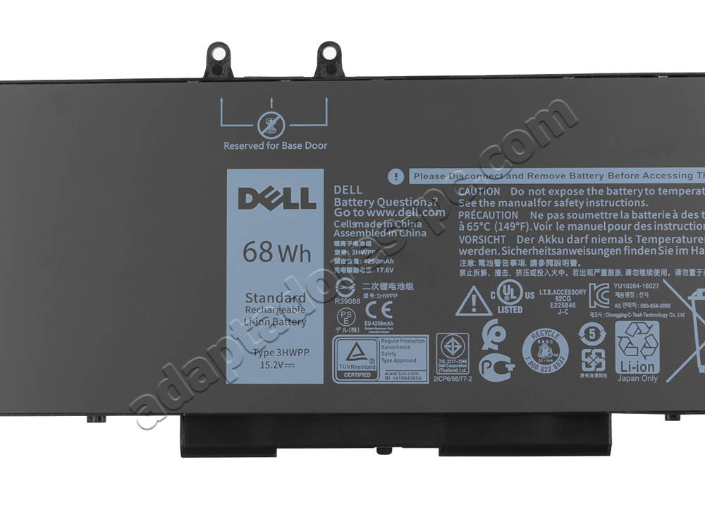 Original 4250mAh 68Wh Batería Dell 3HWPP 3PCVM YPVX3