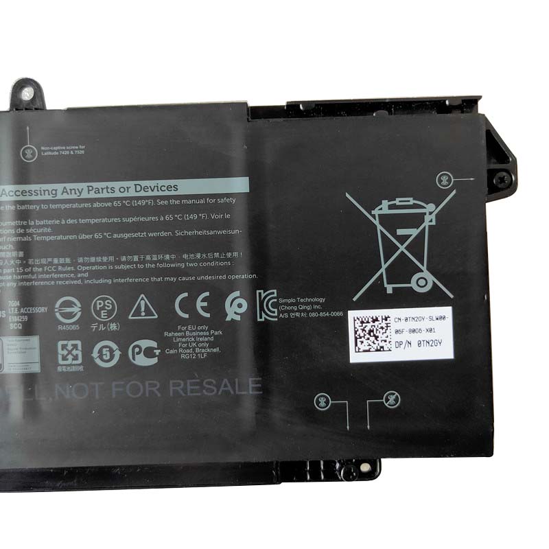 Original Batería Dell Latitude 7420 P135G P136G 4145mAh 63Wh