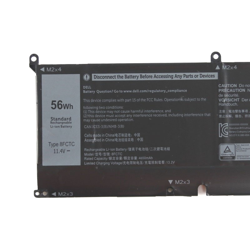 Original Batería Dell XPS 15 9500 P91F P91F001 4650mAh 56Wh