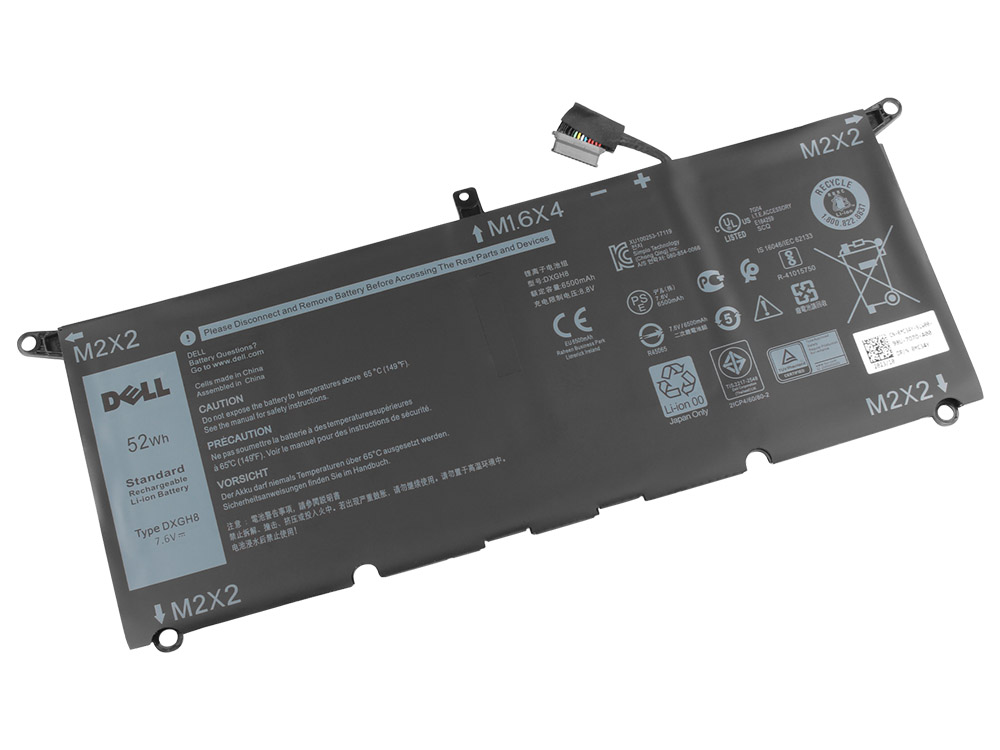 Original 6500mAh 52Wh Batería Dell XPS 13 7390 P82G P82G003