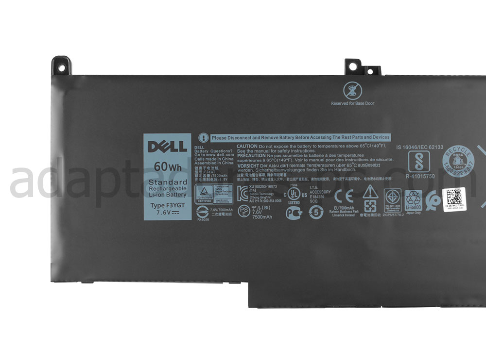 60Wh Original Batería Dell Latitude 7380 P28S001