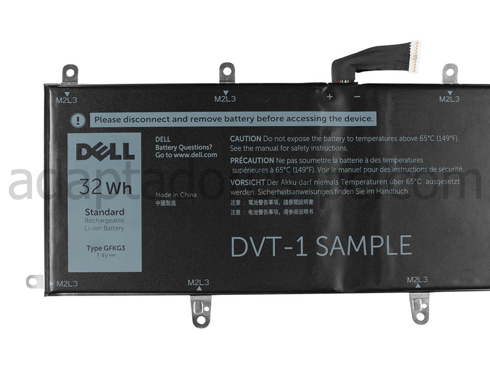 Original 32Wh Batería Dell GFKG3 0GFKG3 WH96V VN25R 10Pin