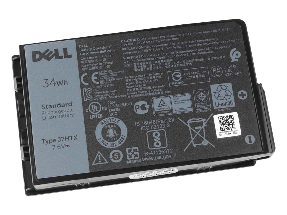 Original 4342mAh 34Wh Batería Dell Latitude 7220