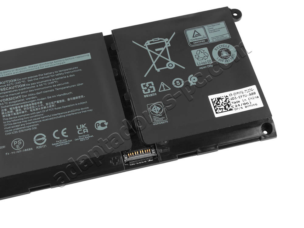 Original Batería Dell Latitude 3520 P108F 3600mAh 54Wh