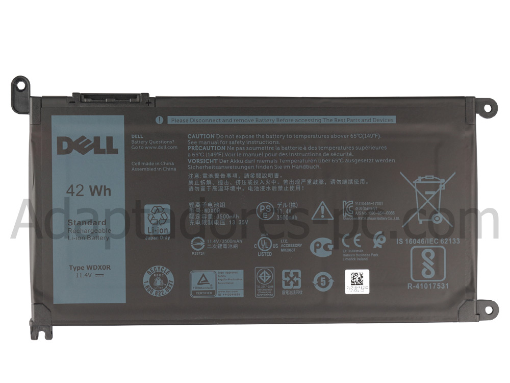 42Wh Original Batería Dell Inspiron 15 7573 P70F001