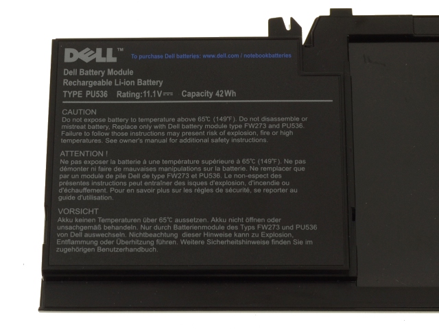 6Células 42Wh Batería Dell Latitude XT Tablet