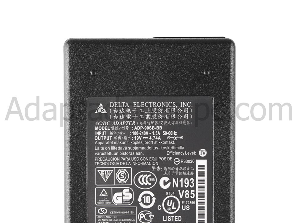 Original 90W AC Adaptador Cargador Clevo WA50SFQ W650SZ W670SFQ1