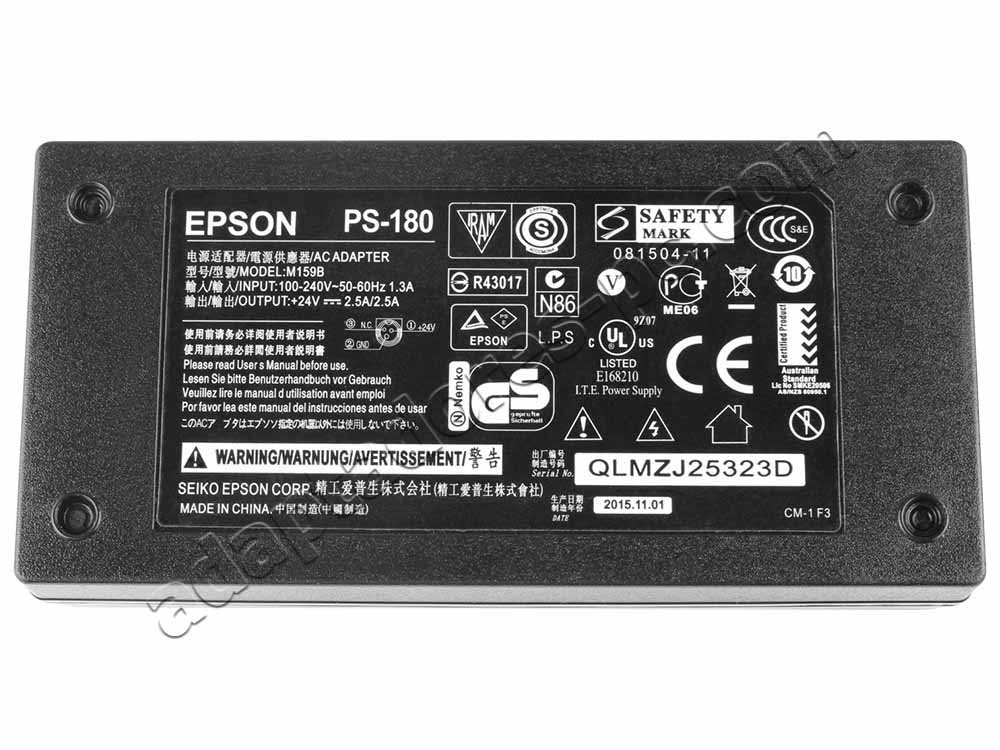 48W AC Adaptador Cargador para Epson PS-180 M159B M235A C825343