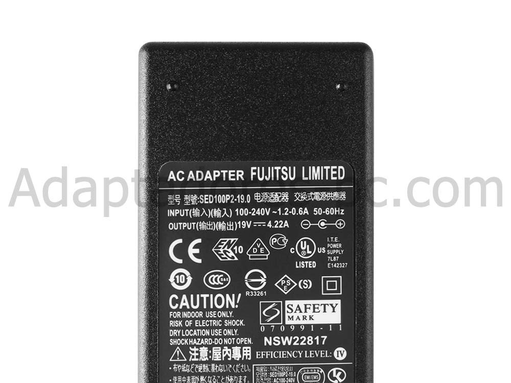 Original 80W Fujitsu CP531926-01 AC Adaptador Cargador