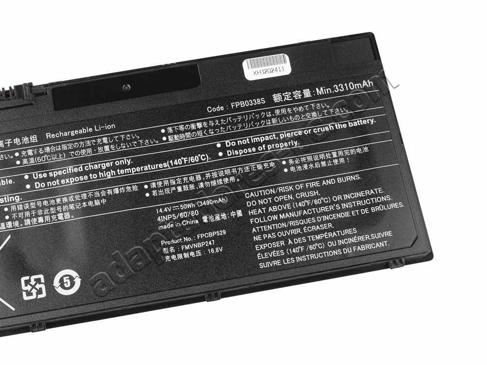 Original Batería Fujitsu FPCBP531 FPCBP529AP 3490mAh 50Wh