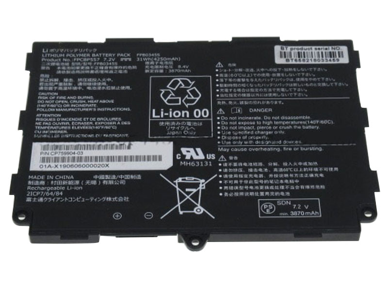 Batería Fujitsu FPB0345S FPB0355S 4250mAh 31Wh