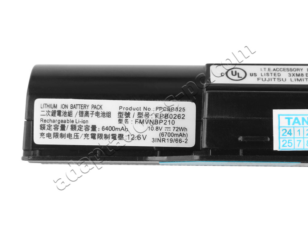 Batería Fujitsu S26391-F1576-B100 5800mAh 63Wh