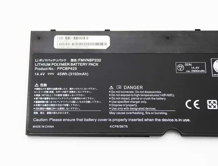 Batería Fujitsu LifeBook U745 45Whr